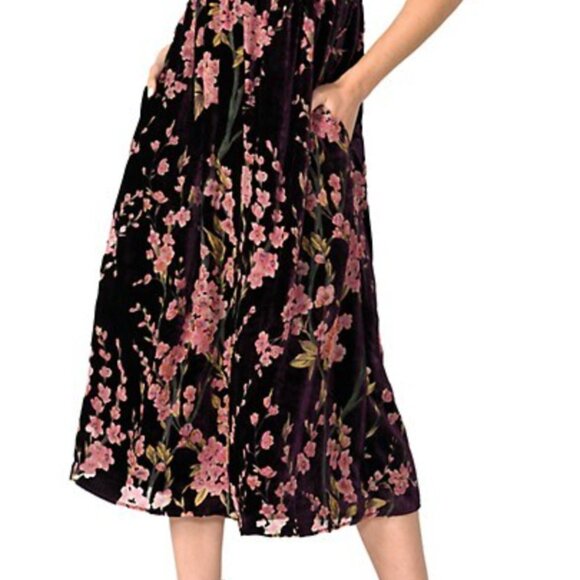 Floral Puff-Sleeve Midi Dress - Adelyn Rae - Picture 5 of 9